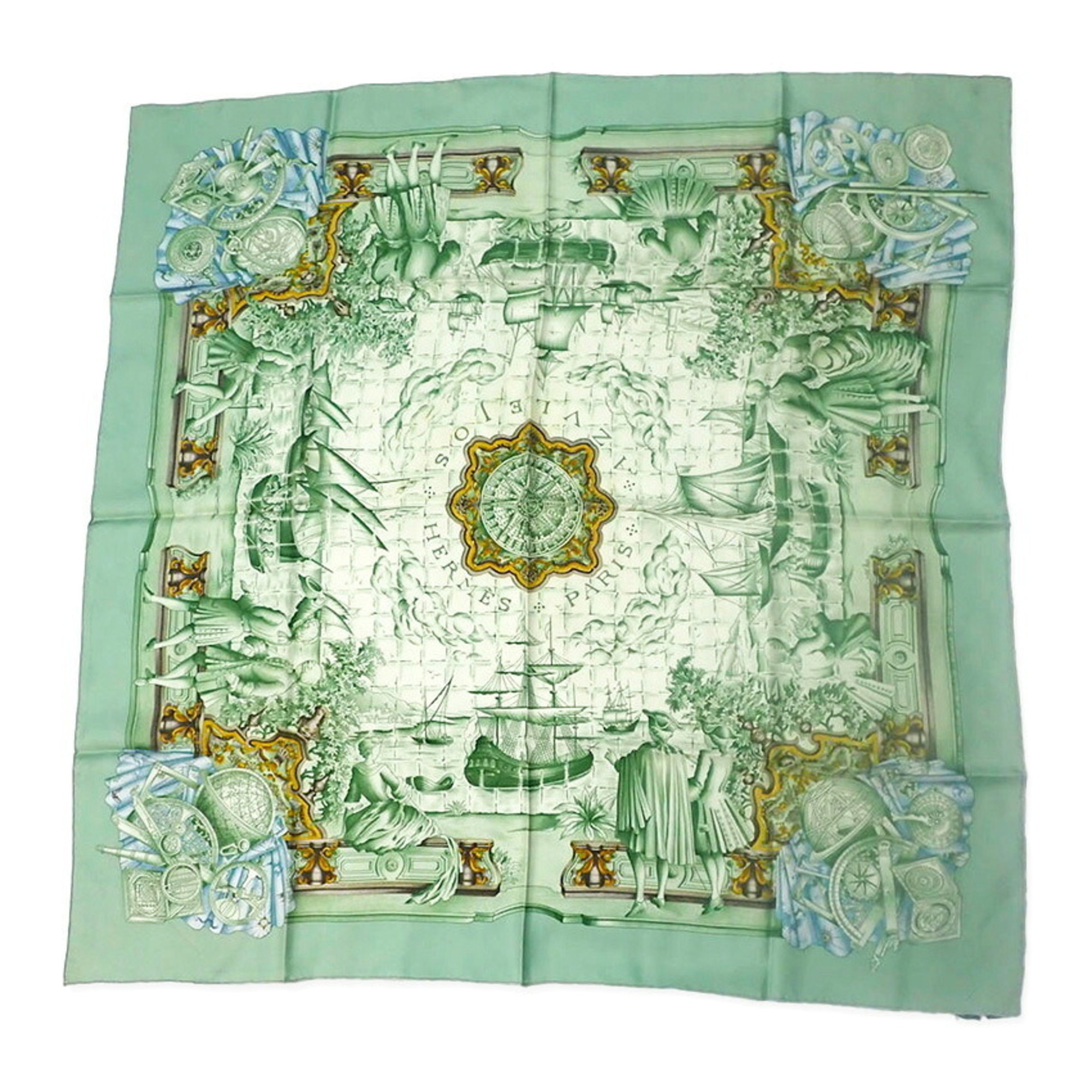 Hermes Cream Scarf